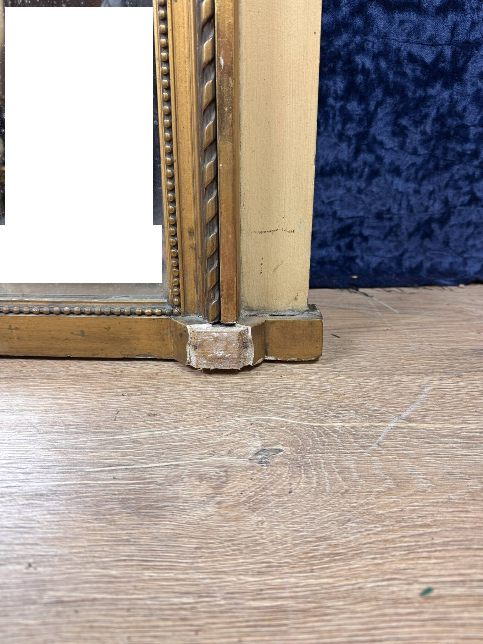 Trumeau style lxvi in lacquered and gilded wood