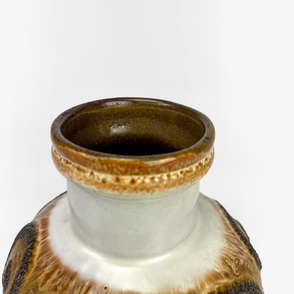 Vase céramique Fat Lava Strehla vintage