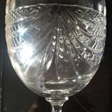 6 crystal water glasses box