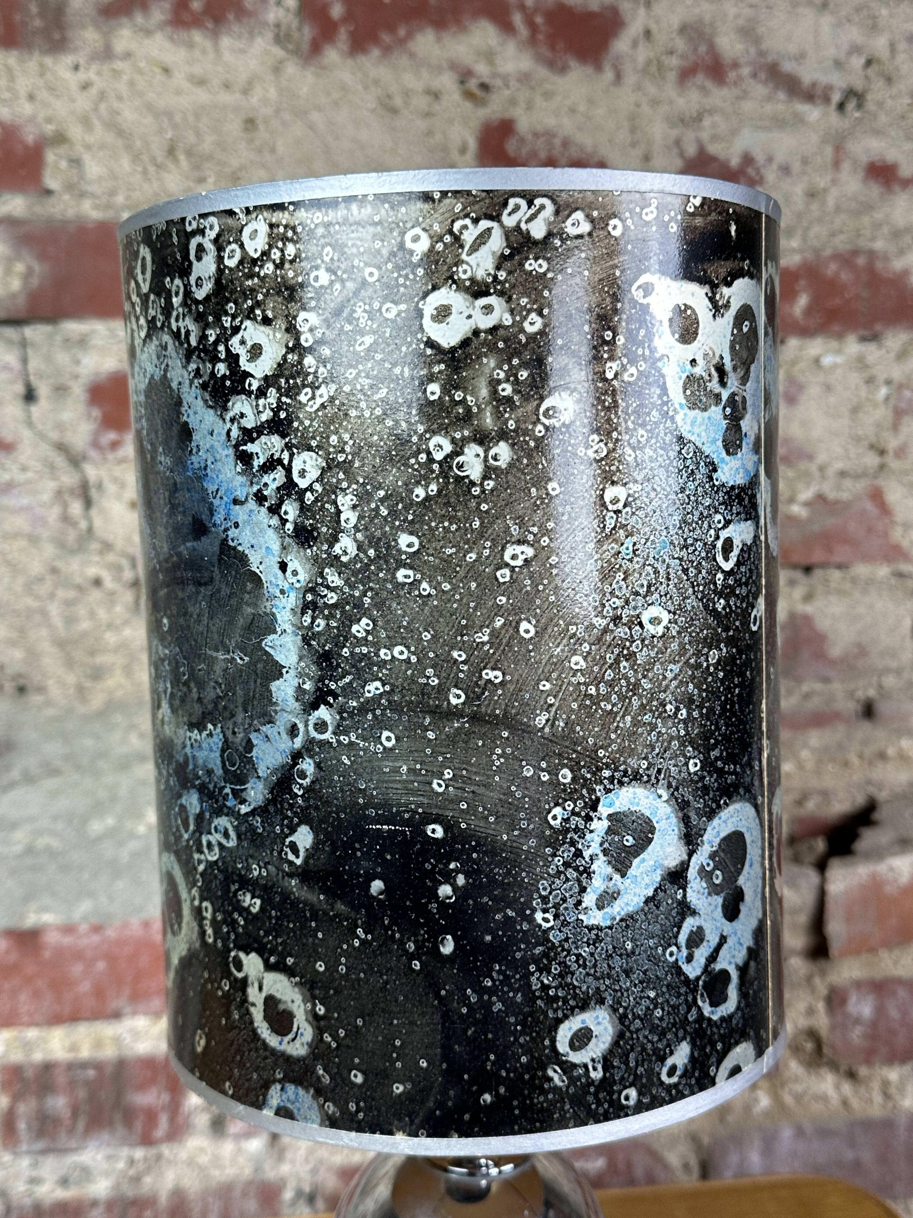 Vintage 70'S chrome metal lamp