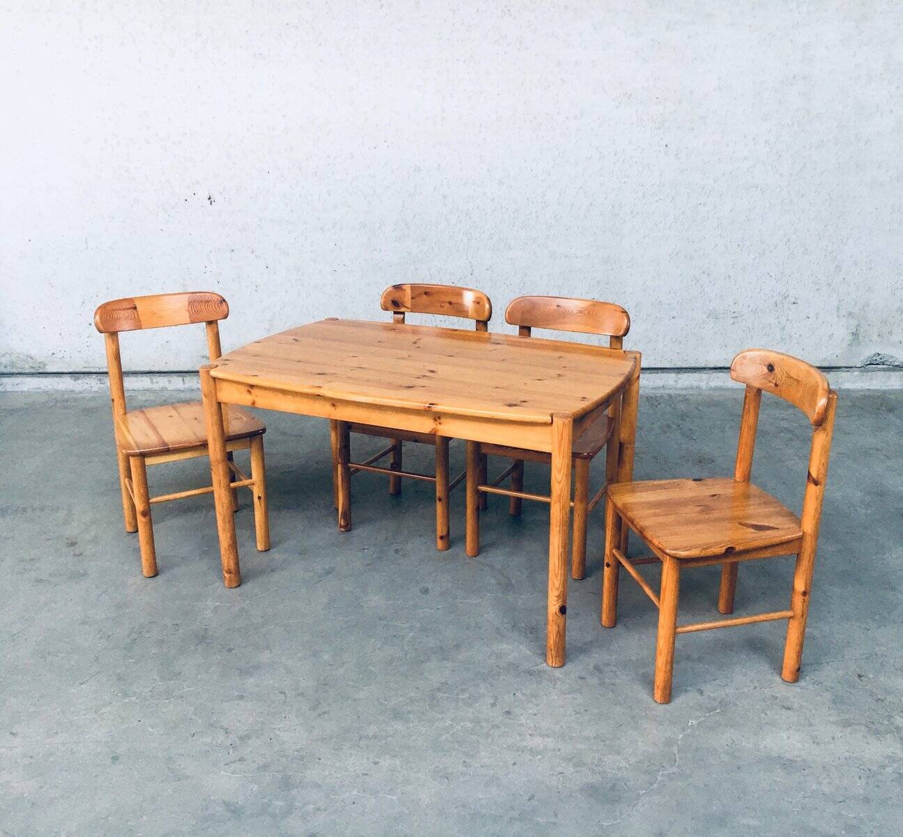 Danish Pine Chairs, 1975, Set of 4