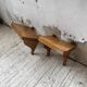 Paire de chevets muraux modernistes constructivistes