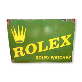 ROLEX enameled plate