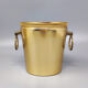 1960s Gorgeous Cocktail Shaker With Ice Bucket in Aluminium. Made in Italy