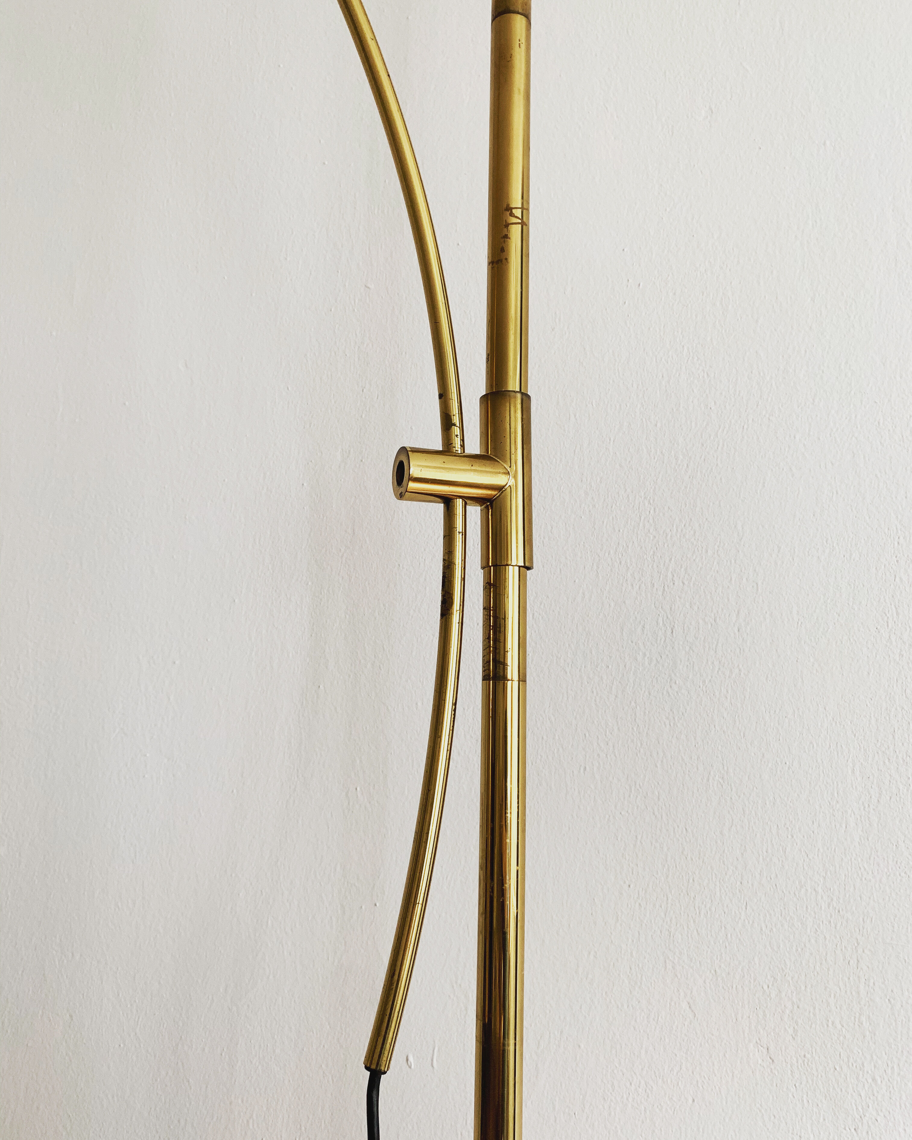 Mid-Century Modern brass BOCA arc lamp by Florian Schulz