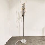 Vintage chrome 12 light floor lamp, 1970s