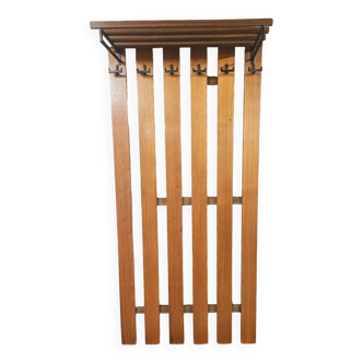 Scandinavian teak coat rack 1970