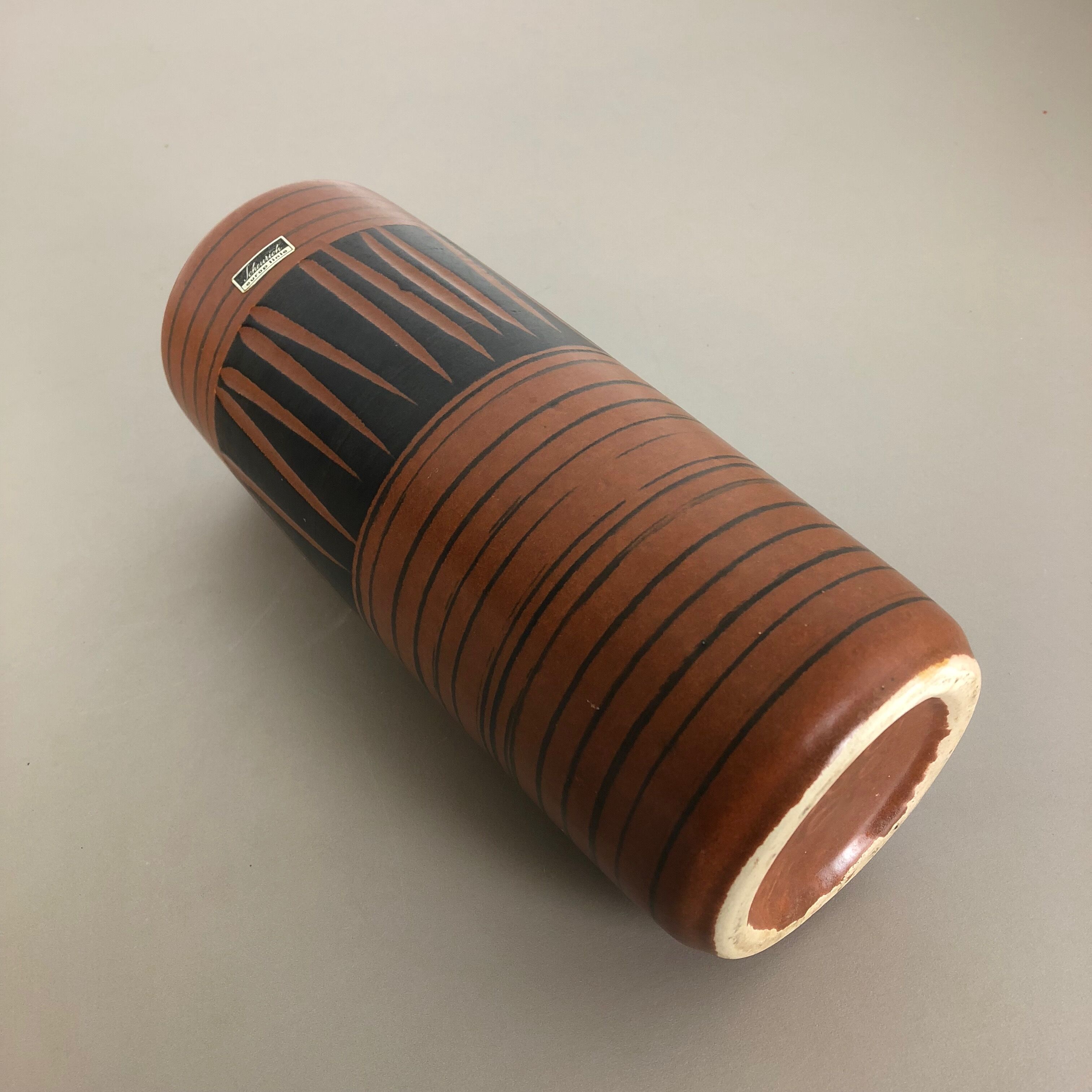 Pottery Fat Lava vase made by Scheurich, Germany, 1970s