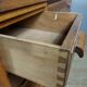 Bureau plat en caissons vintage