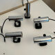 Set de 5 appliques vintage orientable chromée, Italie 1970