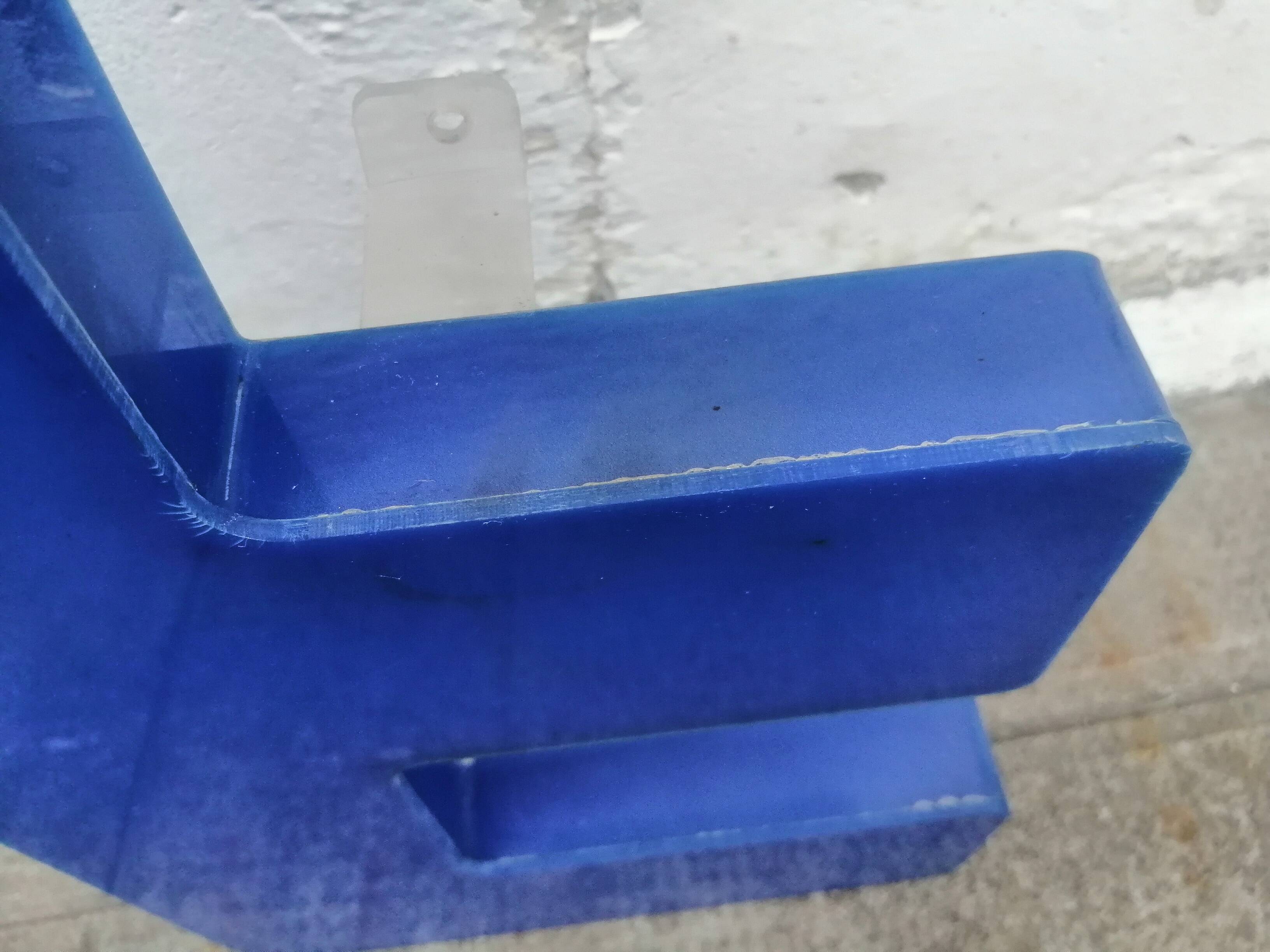 Plexiglas sign letter E