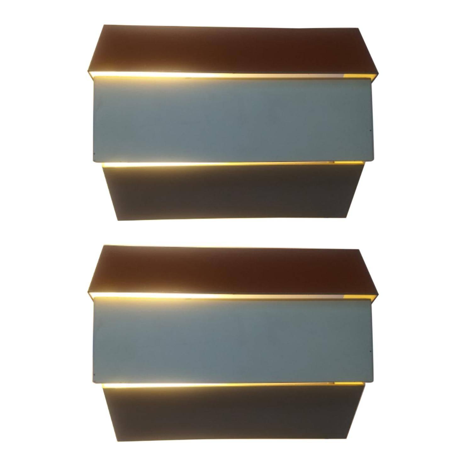 Pair of Midcentury Wall Lamps Napako, 1970s