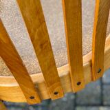 Bentwood and Pine Slat Arm Chair