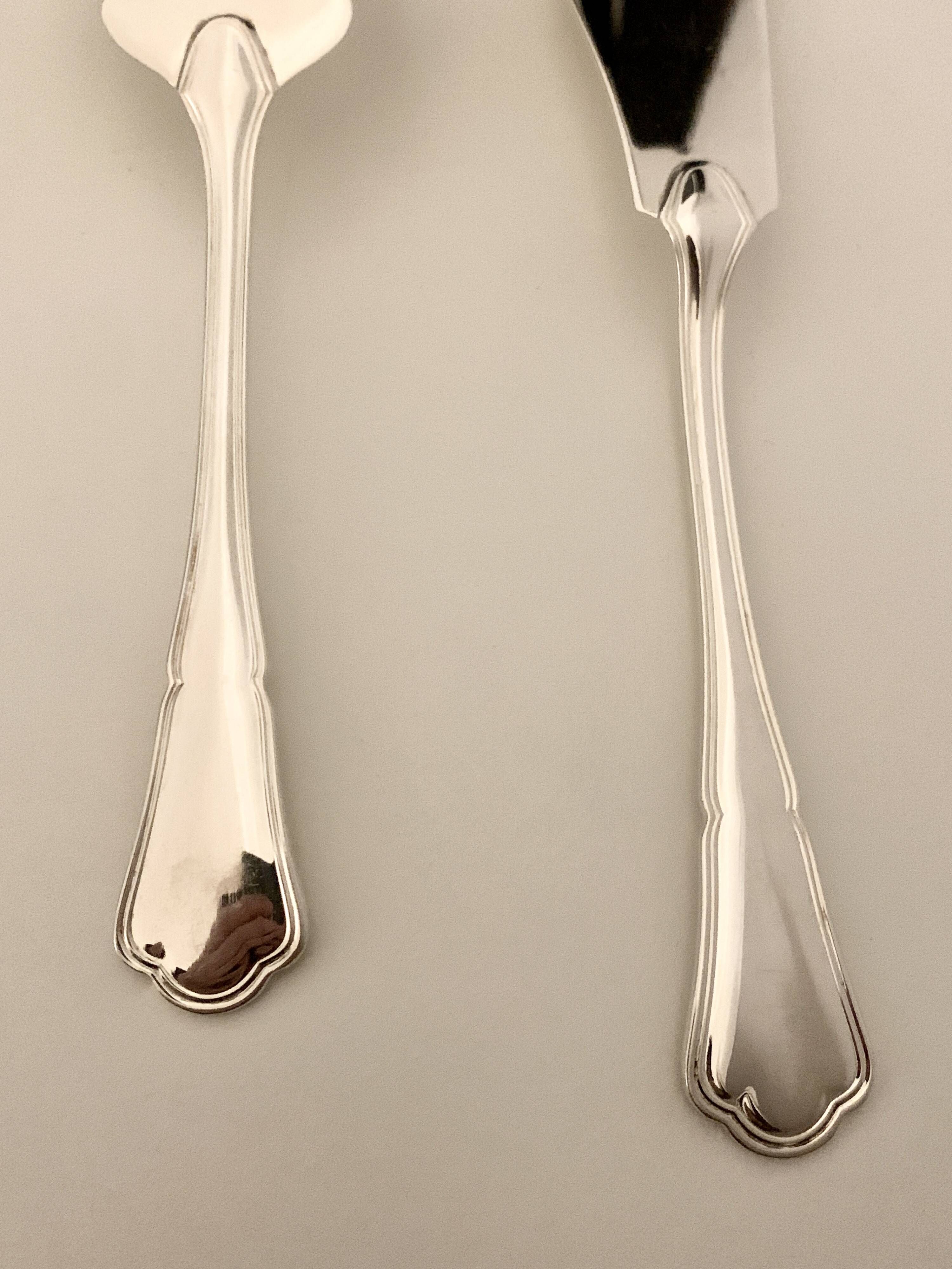 Ercuis fish serving set (two pieces)
