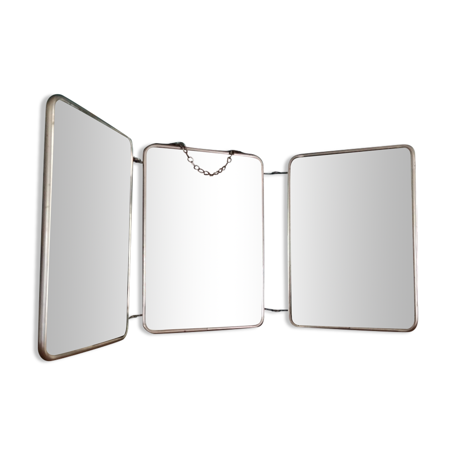 Miroir barbier triptyque