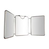 Triptych barber mirror