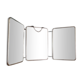Miroir barbier triptyque