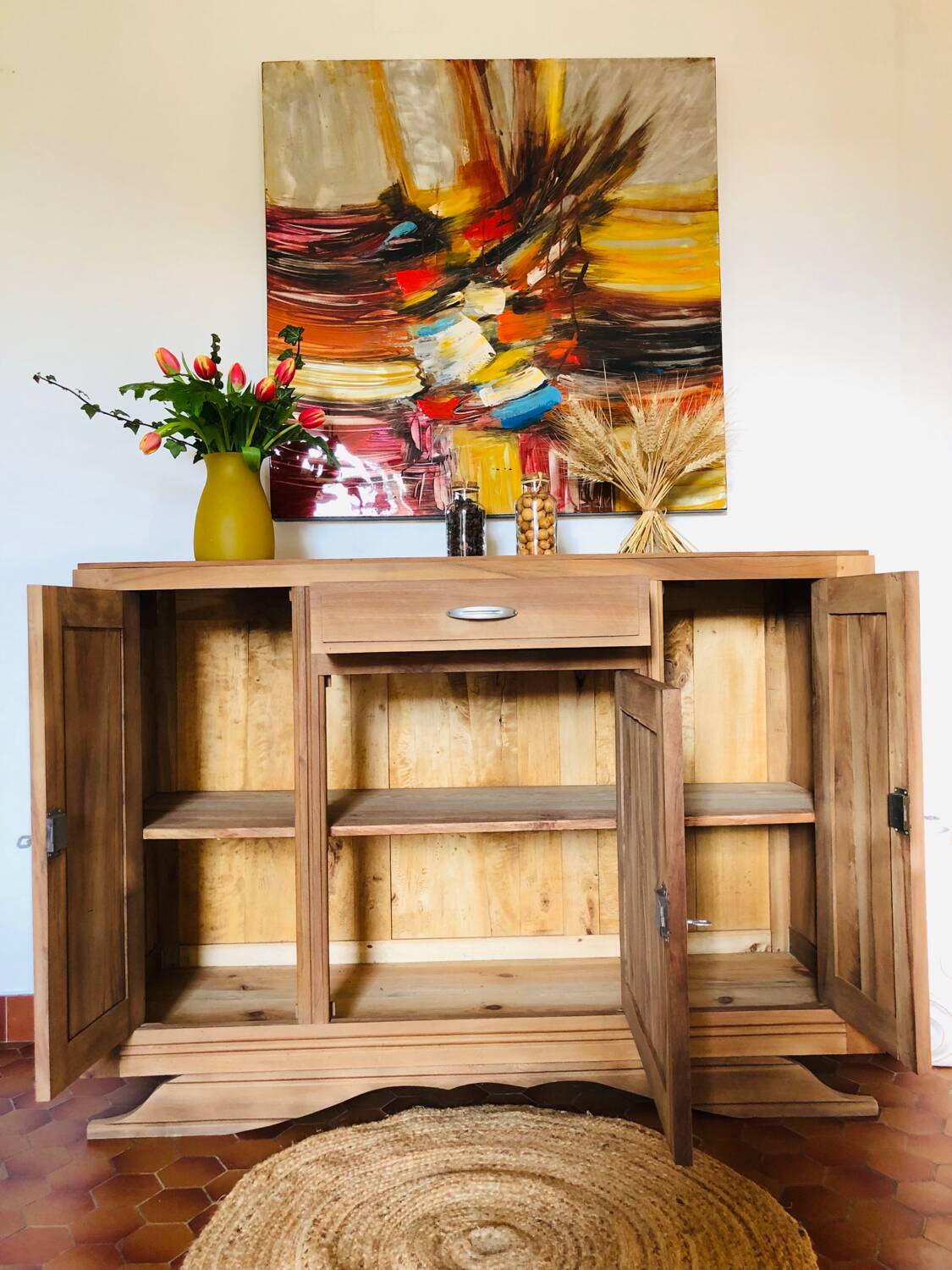 Art deco walnut sideboard