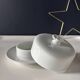 White Limoges porcelain butter dish