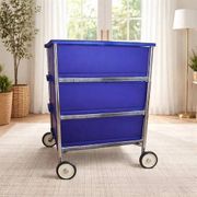 Mobil storage unit – 3 cobalt blue drawers – Kartell, 1993 (First edition)