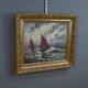 Tableau "Fishing Memory" signed L. Henry – late 19th century