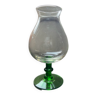 Vase vintage des années 70 en verre soufflé