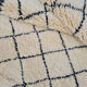 Berber wool carpet 90x151cm