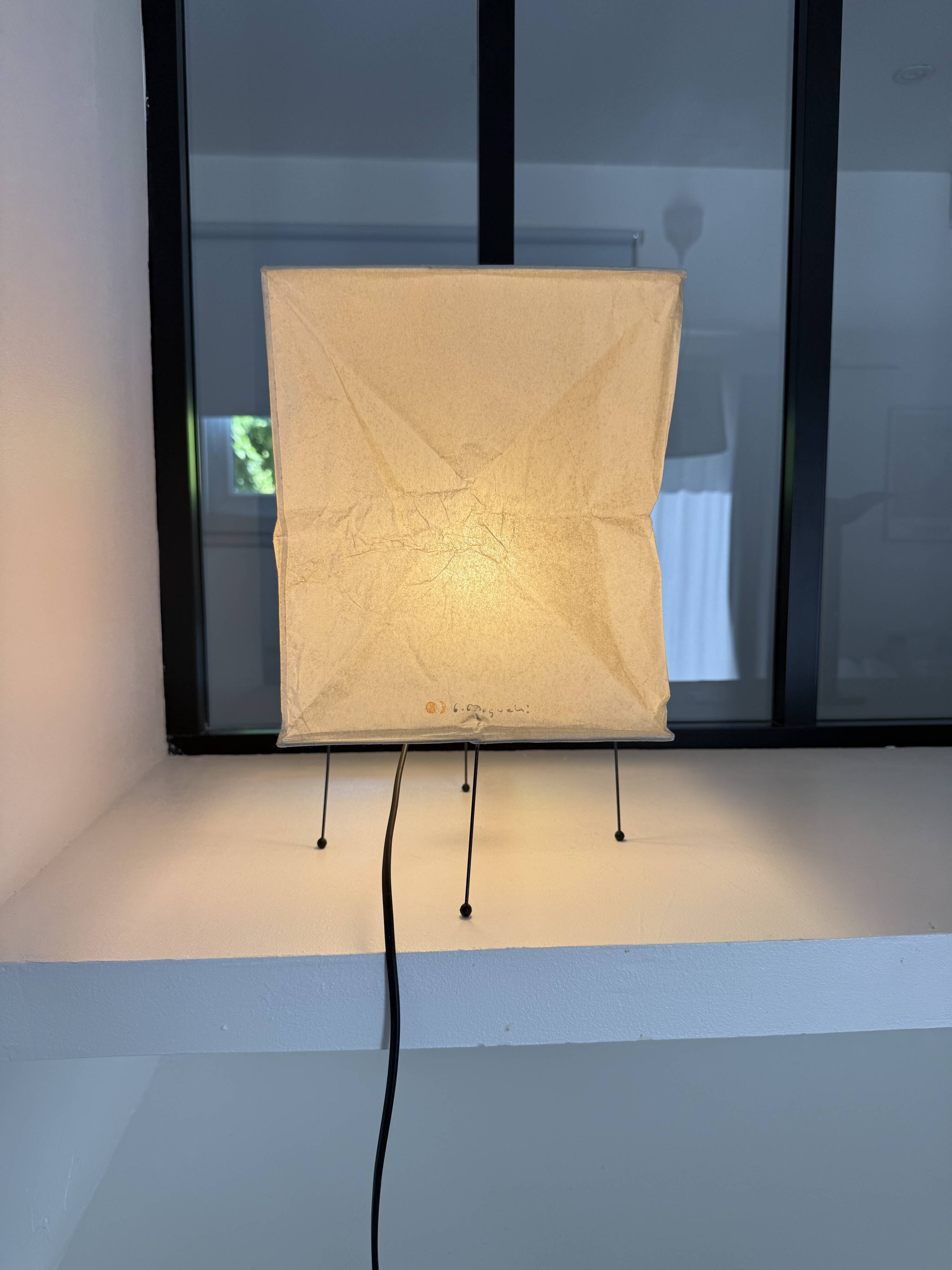 Vintage 80s lamp design ISAMU NOGUCHI no VITRA AKARI Japan