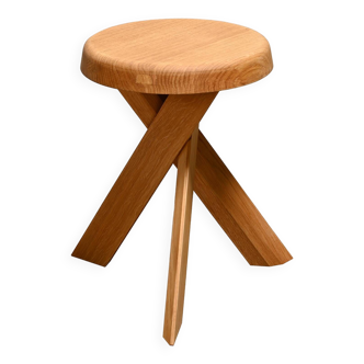 Tabouret Pierre Chapo S31B CHÊNE par Chapo Création France