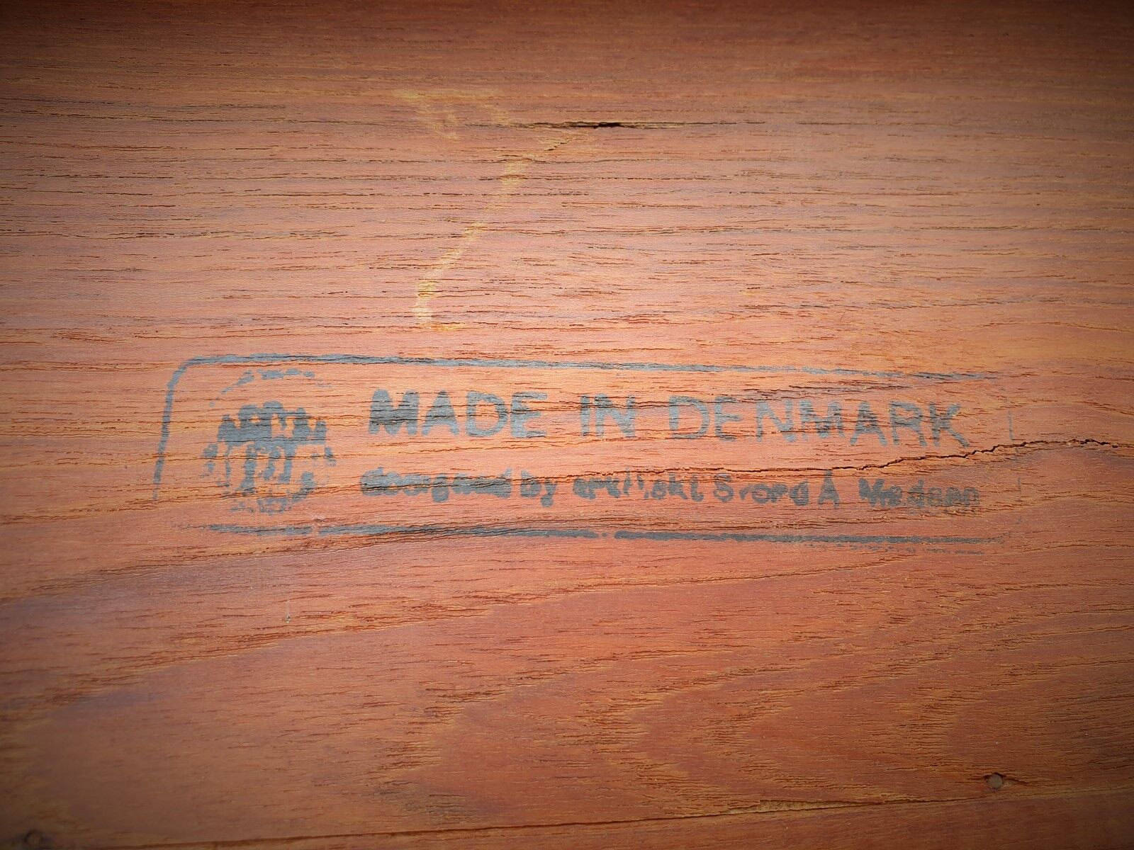 Scandinavian hairdresser in teak designer Svend Aage Madsen 60s