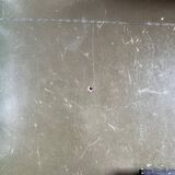 Antique Empire-style desk in burr veneer, green leather, with a dash.