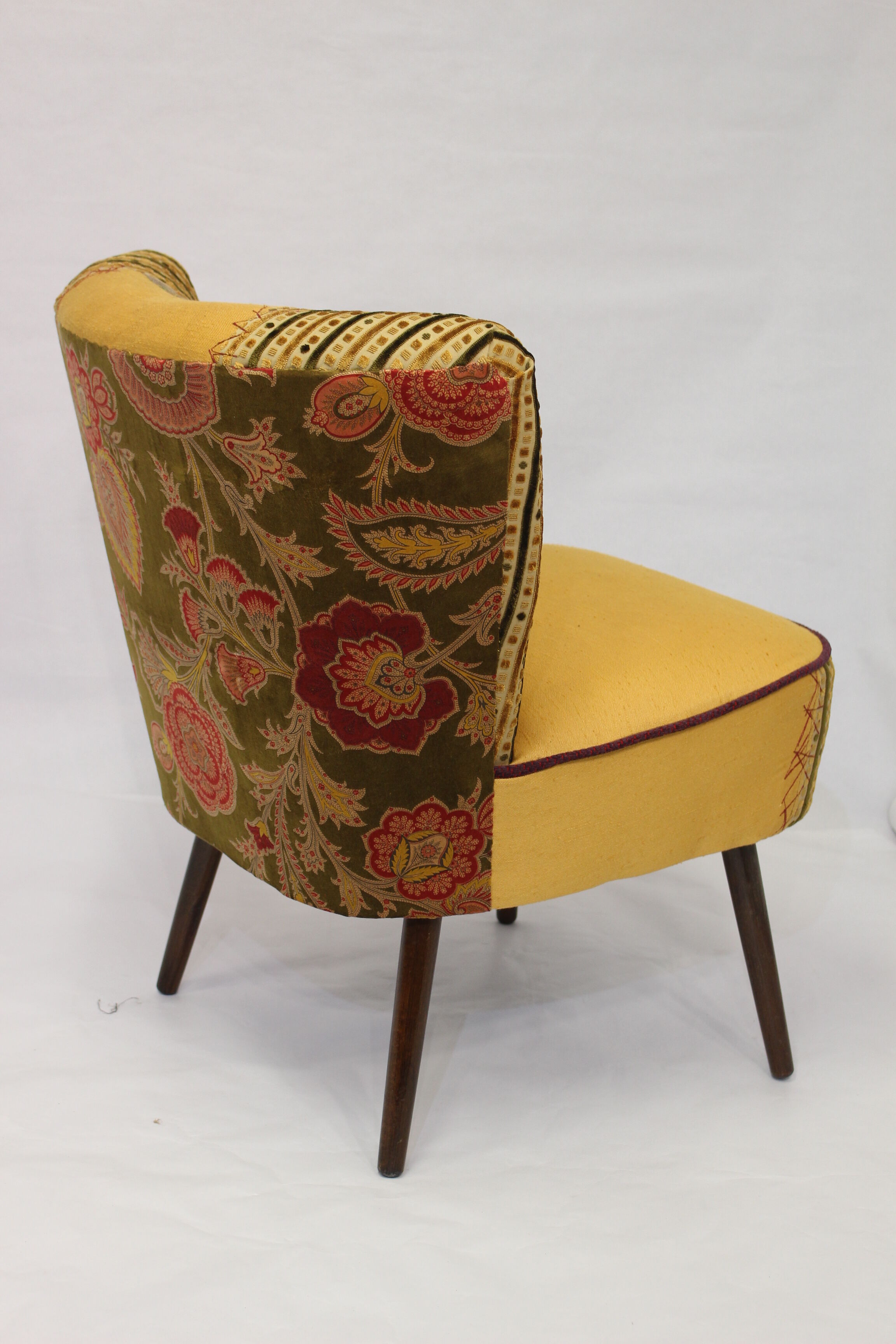 Chair vintage year 50 tissue "Lelièvre"