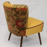 Chair vintage year 50 tissue "Lelièvre"