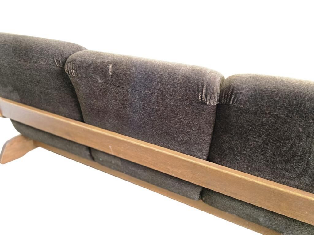 Vintage brown brutalist sofa
