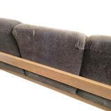 Vintage brown brutalist sofa