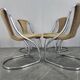 Set of Four Midcentury Dining Chairs, Gastone Rinaldi, Italy, 1970s