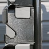 Manade black coat rack with 8 hooks