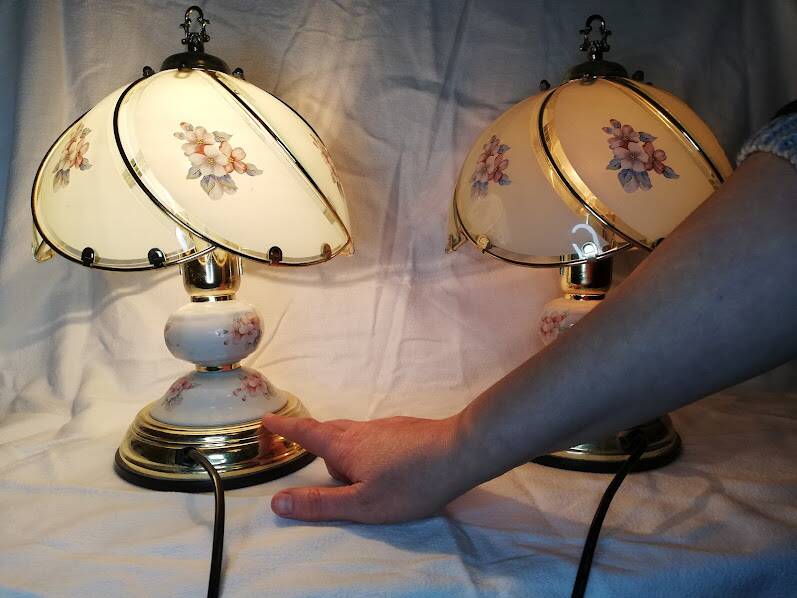 Pair of bedside lamps