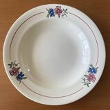 6 old earthenware soup plates from Salins-lès-Bains (Jura)