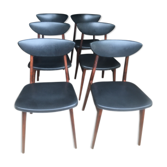 Set of 6 Scandinavian chairs