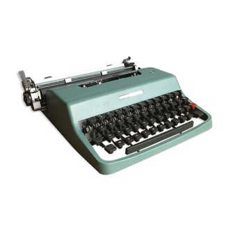 Machine à écrire bleu vintage olivetti lettera 32