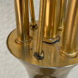 Lampadaire vintage laiton 3 feux 1960
