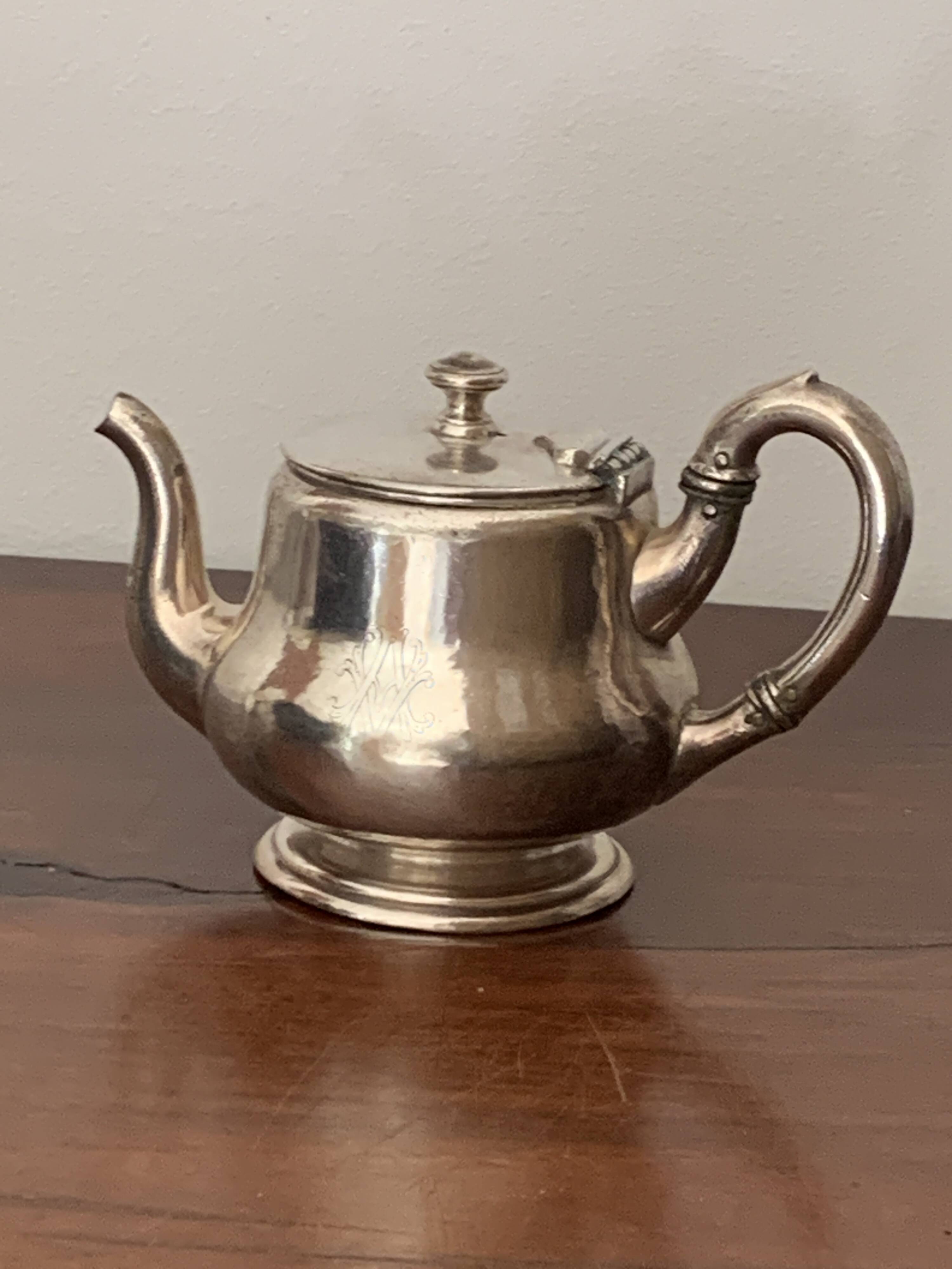 silver plated teapot