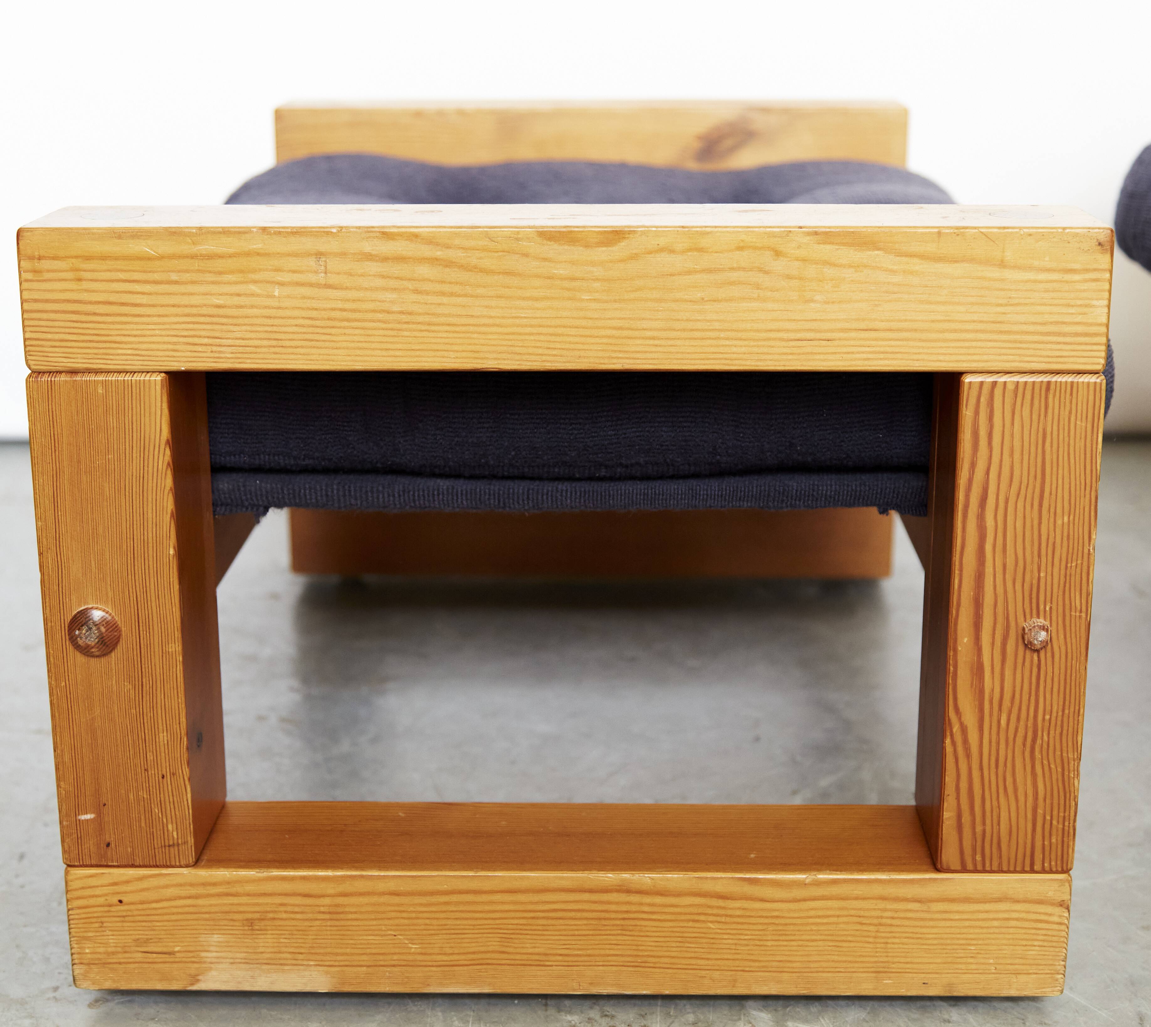 Christer Lundén "Patron" Lounge Chair & Ottoman for Broby Nya Möbler AB