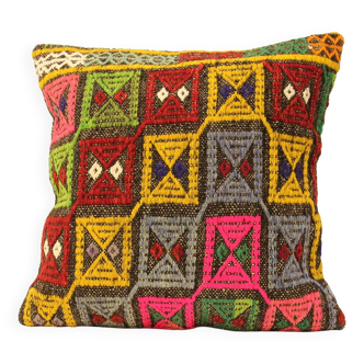 Turkish kilim cushion, 50x50 cm, e-26