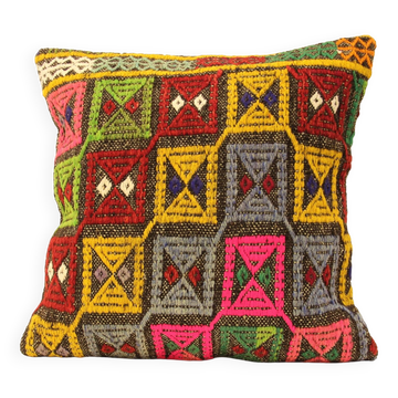 Turkish kilim cushion, 50x50 cm, e-26