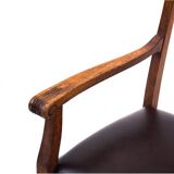Fauteuil en chêne, Europe occidentale, début du XXe siècle.