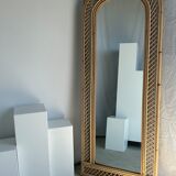 Rattan foot mirror with braces H:2m