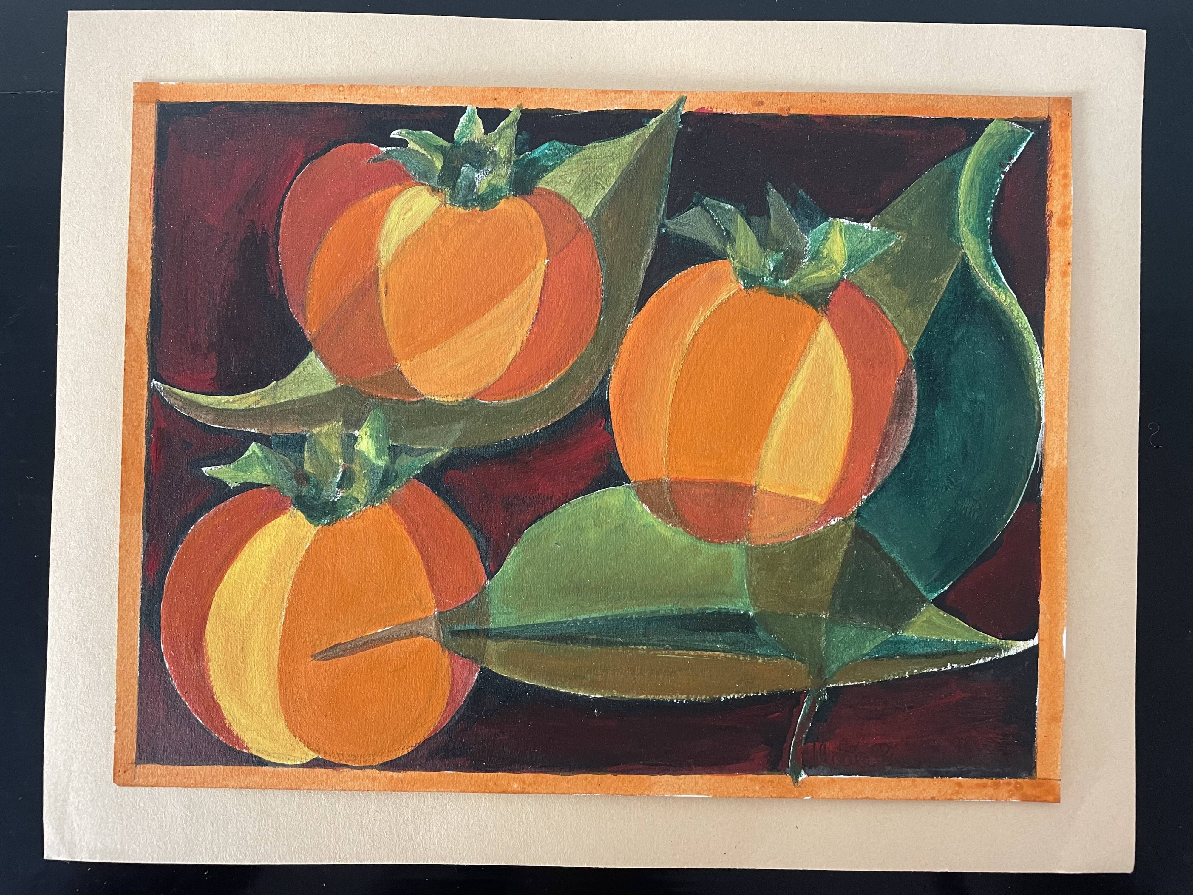 Gouache pumpkins Maïté Bournoud Schorp