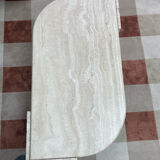Travertine coffee table